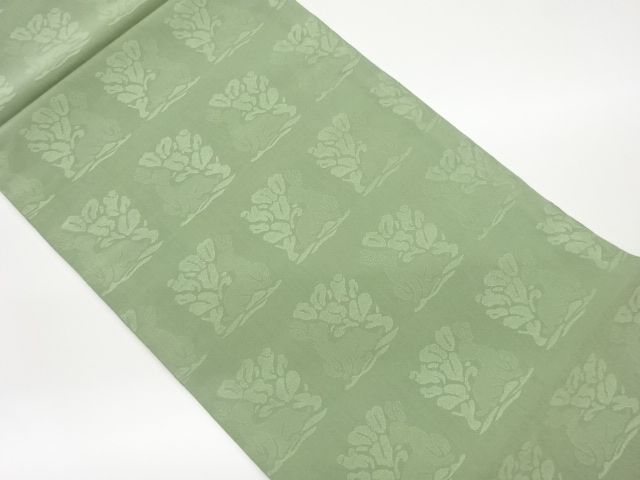 JAPANESE HIRAKI NAGOYA OBI / WOVEN RABBIT